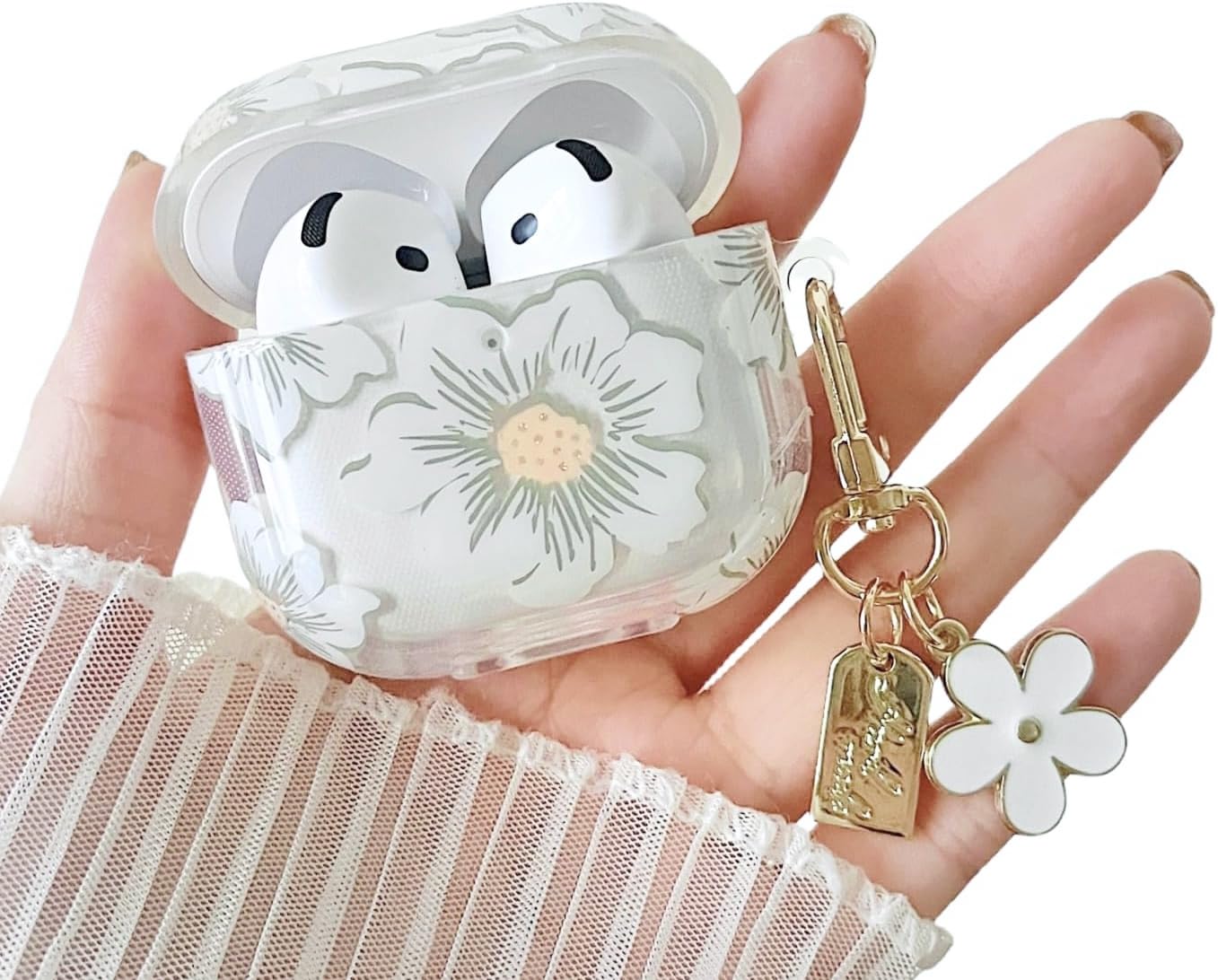 Amazon.com: MINSCOSE Compatible with AirPods 4 Clear Case,Cute